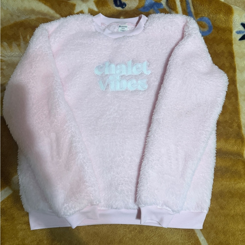 No Boundaries Soft Pink Fleece Top